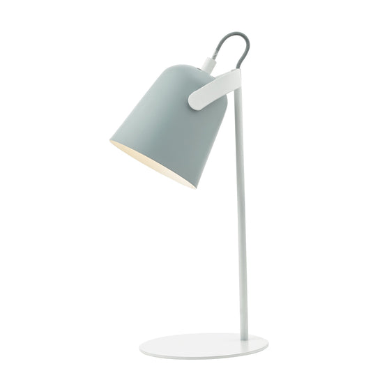 Dar Lighting EFF4139 Effie Table Lamp Soft Matt Grey and White - 25000