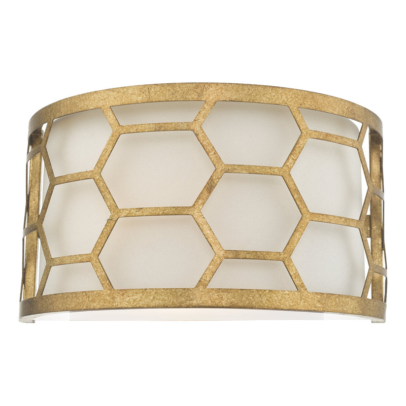 Load image into Gallery viewer, Dar Lighting EPS0712 Epstein 1 Light Wall Light Gold &amp; Ivory - 35026
