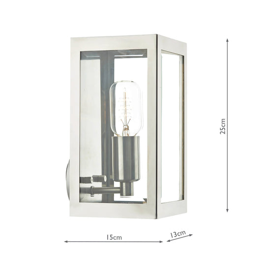 Dar Lighting ERA0744 Era Wall Bracket Stainless Steel IP44 - 35027