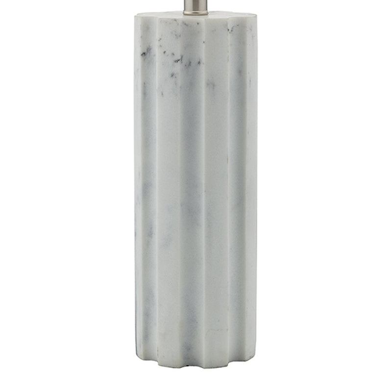 Load image into Gallery viewer, Dar Lighting ERE422 Erebus Table Lamp Stone c/w White Linen Shade - 35028
