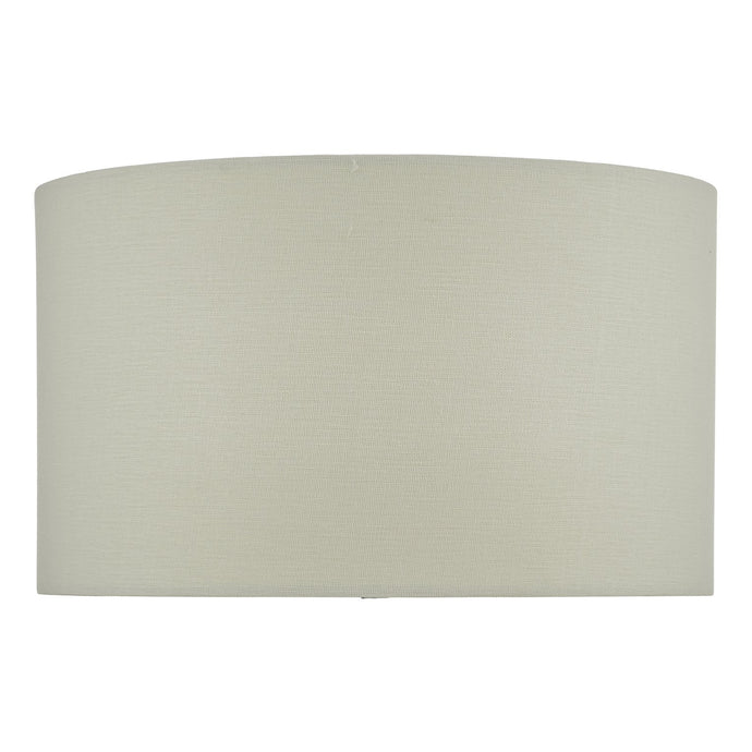 Dar Lighting ESA1502 Easel White Linen Drum Shade 37cm - 35032