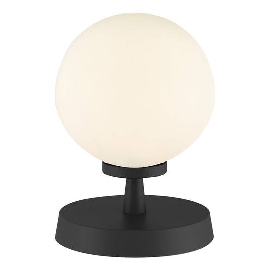 Dar Lighting ESB4122-02 Esben Touch Table Lamp Matt Black With Opal Glass - 29892