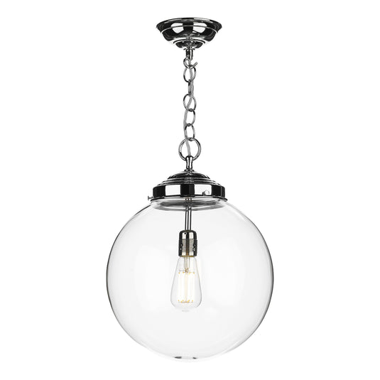 David Hunt Lighting FAI0150 Fairfax 1 Light Pendant in Chrome