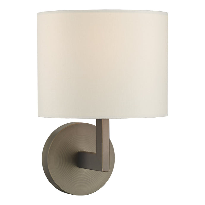 Dar Lighting FER0763 Ferrara Wall Bracket Round With Square Arm Bronze Base Only - 19656