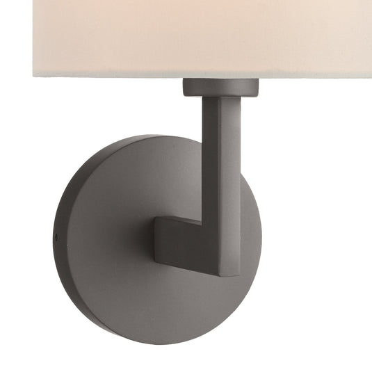 Dar Lighting FER0763 Ferrara Wall Bracket Round With Square Arm Bronze Base Only - 19656