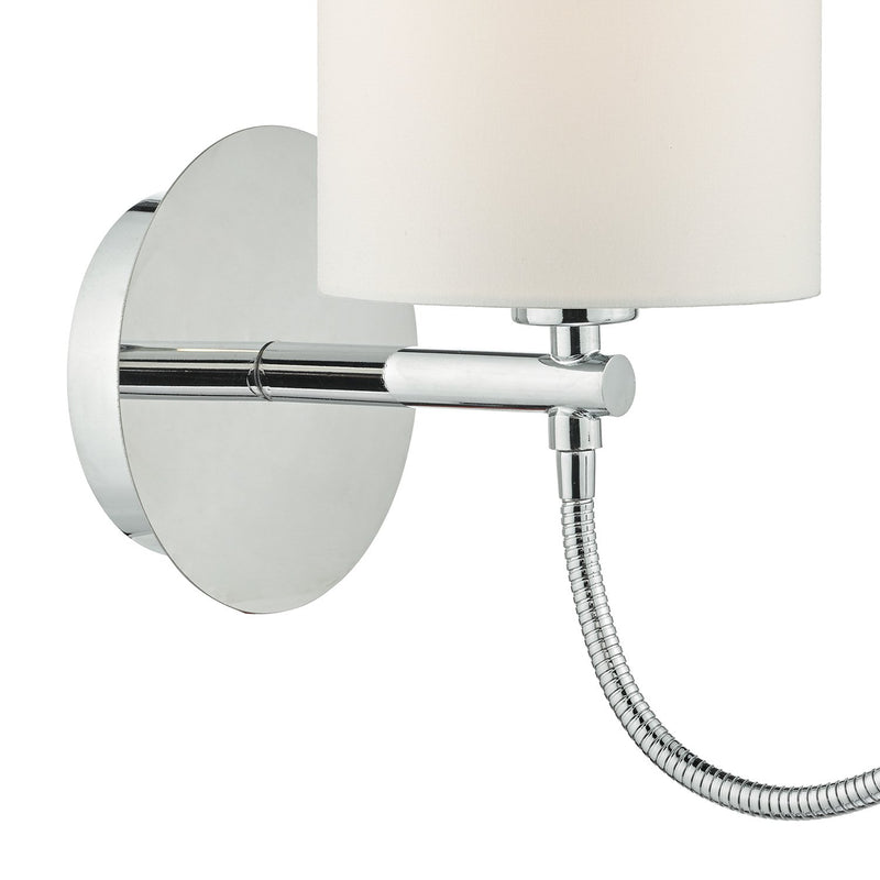 Load image into Gallery viewer, Dar Lighting FET0750 Feta Wall Light LED Polished Chrome Base Only - 35049
