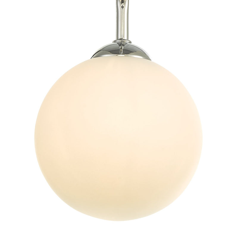 Load image into Gallery viewer, Dar Lighting FEY0350-02 Feya 3 Light Semi Flush Ceiling Light Polished Chrome Opal Glass - 35054
