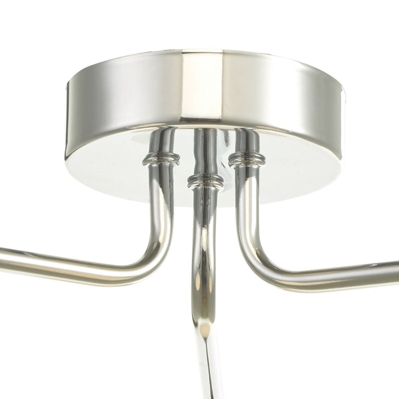 Load image into Gallery viewer, Dar Lighting FEY0350-02 Feya 3 Light Semi Flush Ceiling Light Polished Chrome Opal Glass - 35054
