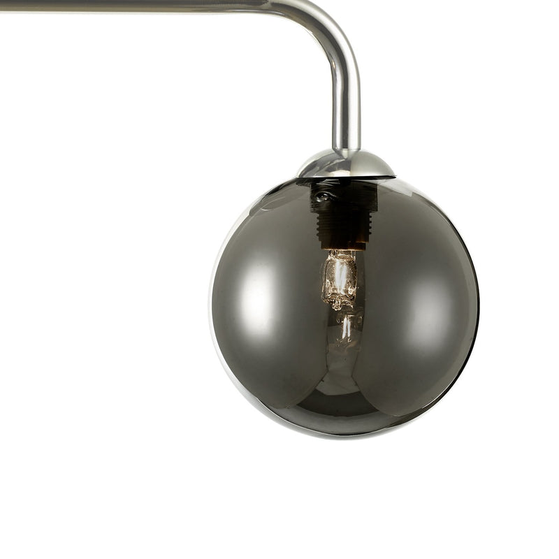 Load image into Gallery viewer, Dar Lighting FEY6250-01 Feya 3 Light Bar Pendant Polished Chrome Smoked Glass - 35063
