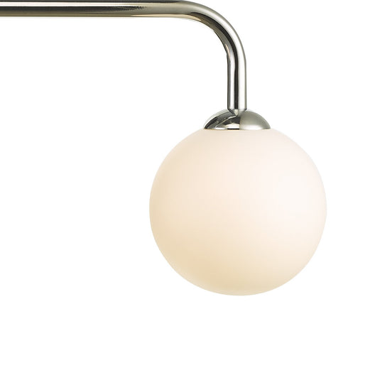 Dar Lighting FEY6250-02 Feya 3 Light Bar Pendant Polished Chrome Opal Glass - 35064
