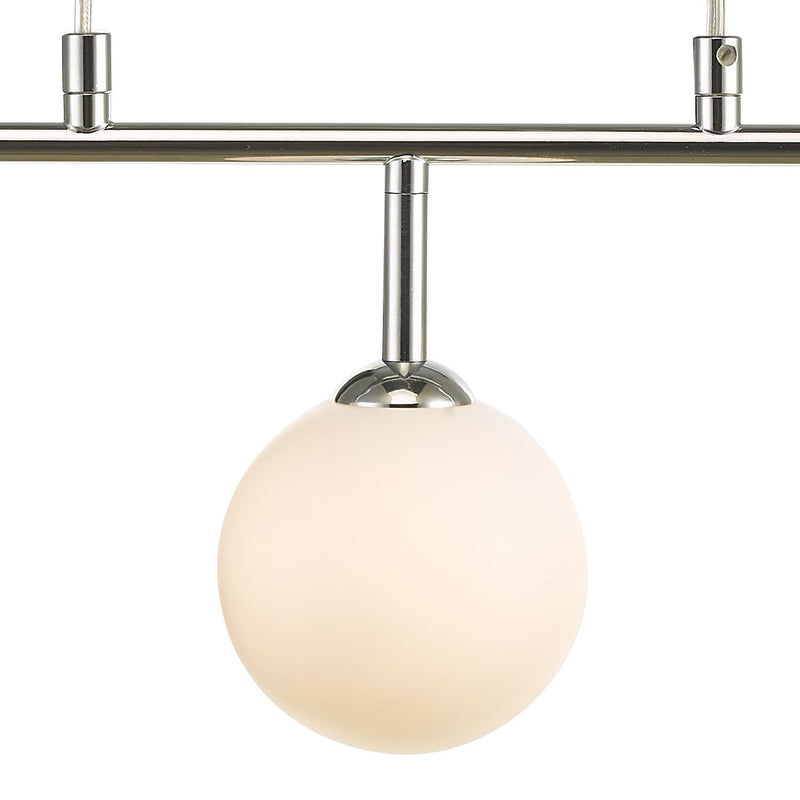 Load image into Gallery viewer, Dar Lighting FEY6250-02 Feya 3 Light Bar Pendant Polished Chrome Opal Glass - 35064
