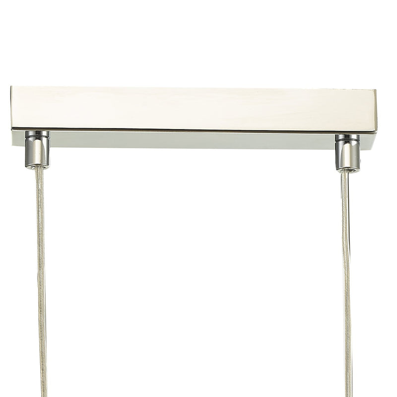 Load image into Gallery viewer, Dar Lighting FEY6250-02 Feya 3 Light Bar Pendant Polished Chrome Opal Glass - 35064
