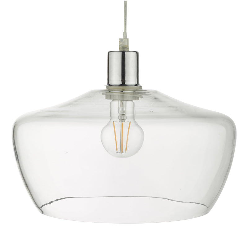 Load image into Gallery viewer, Dar Lighting FID6508 Fidella Easy Fit Clear Glass - 25588
