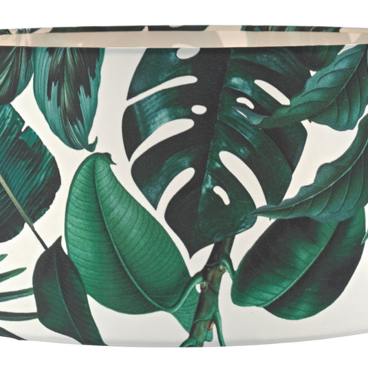 Dar Lighting FIL6524 Filip Easy Fit Pendant Green Leaf Print - 23188