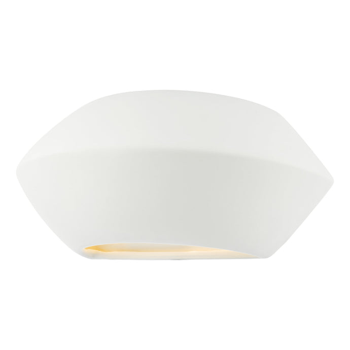 Dar Lighting FOD372 Foden 1 Light Wall Washer White - 36917