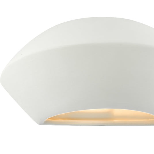 Dar Lighting FOD372 Foden 1 Light Wall Washer White - 36917