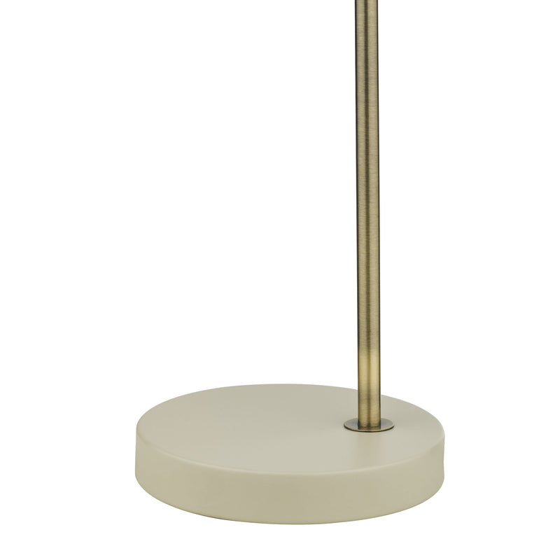 Load image into Gallery viewer, Dar Lighting FRE4233 Frederick Task Table Lamp Cream Antique Brass - 35070
