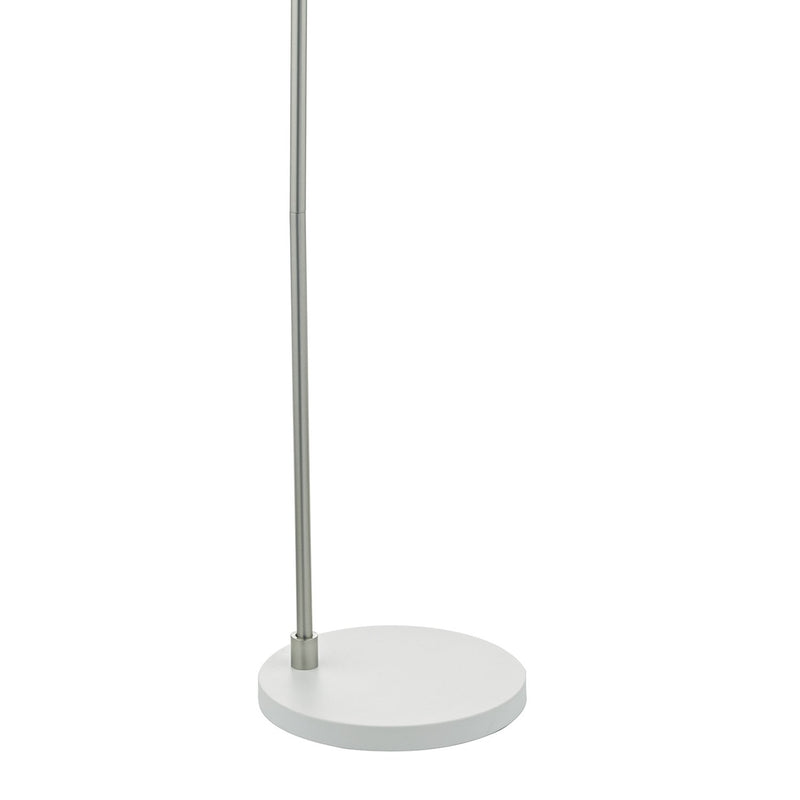 Load image into Gallery viewer, Dar Lighting FRE4902 Frederick Floor Lamp White &amp; Satin Chrome - 22680

