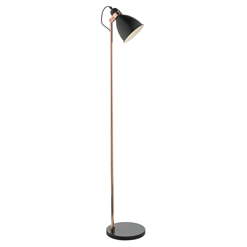Load image into Gallery viewer, Dar Lighting FRE4922 Frederick Floor Lamp Black &amp; Copper - 22681
