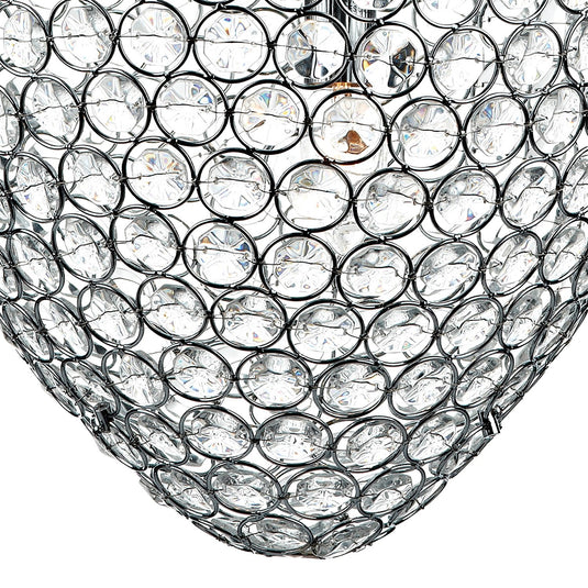 Dar Lighting FRO0350 Frost 3 Light Pendant Polished Chrome - 18918