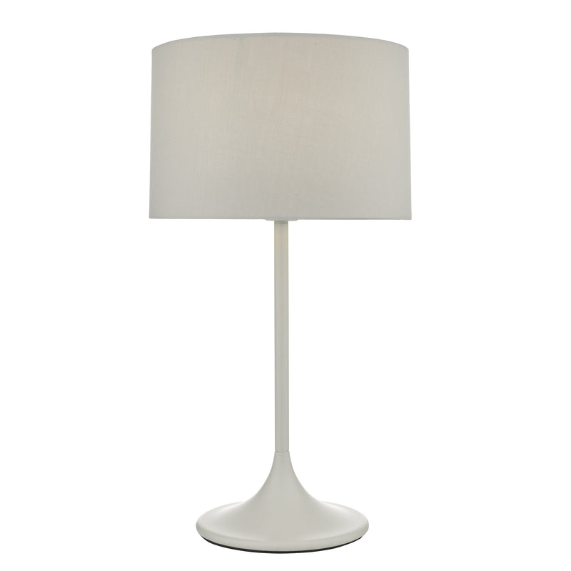 Load image into Gallery viewer, Dar Lighting FUN4239 Funchal Table Lamp Grey With Shade - 35078
