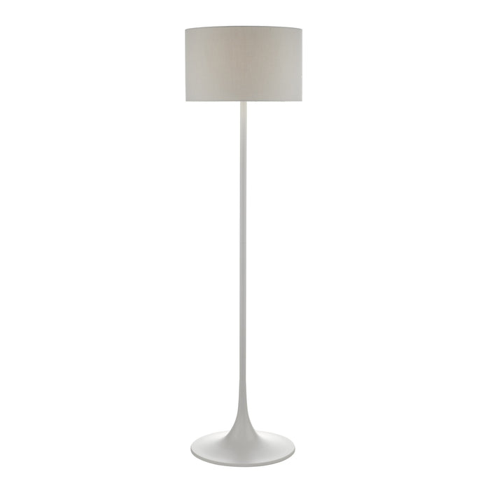 Dar Lighting FUN4939 Floor Lamp Grey With Shade - 25530