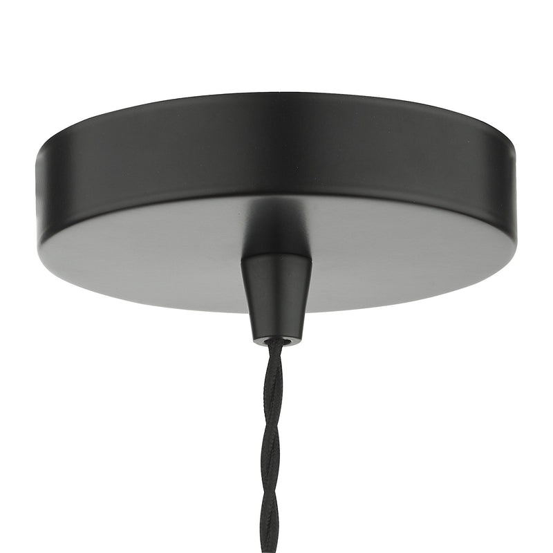 Load image into Gallery viewer, Dar Lighting GAU0164 Gaucho 1 Light Single Pendant Black And Copper - 35081
