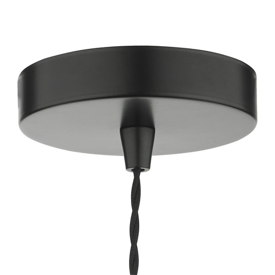 Dar Lighting GAU0164 Gaucho 1 Light Single Pendant Black And Copper - 35081