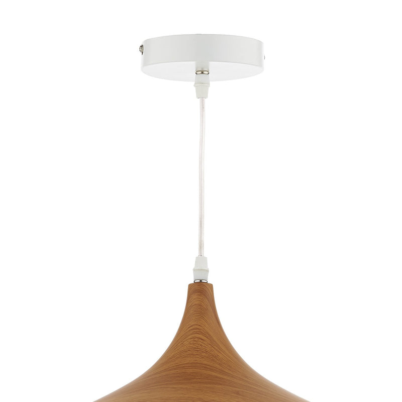Load image into Gallery viewer, Dar Lighting GAU8602 Gaucho 1 Light Pendant White Large - 24209
