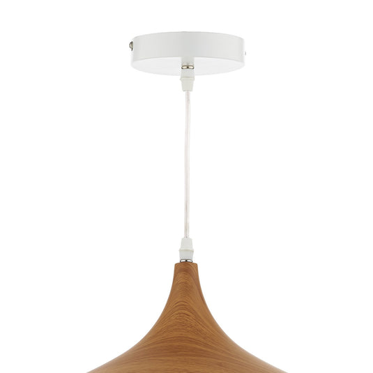 Dar Lighting GAU8602 Gaucho 1 Light Pendant White Large - 24209