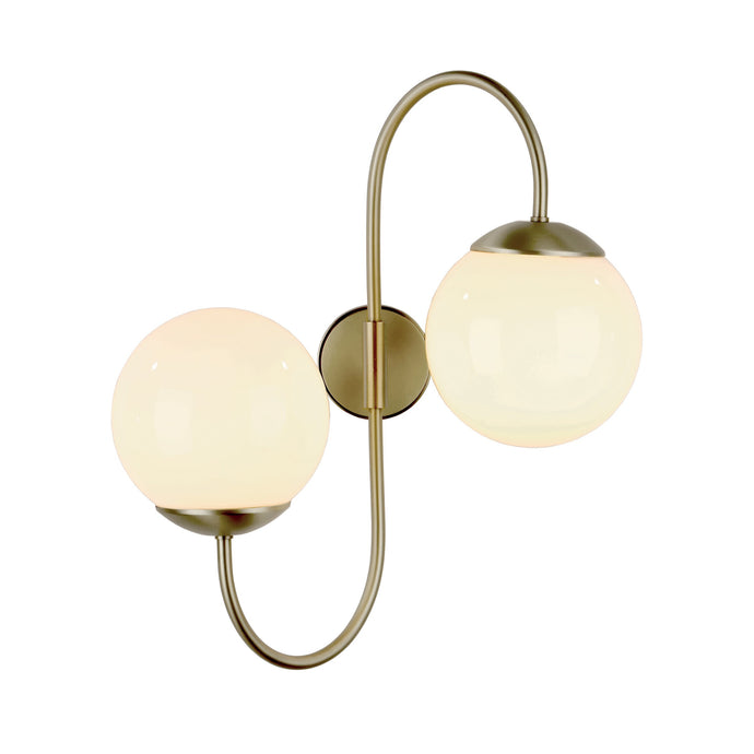 David Hunt Lighting GAV0940 GAVROCHE 2light wall light in butter brass