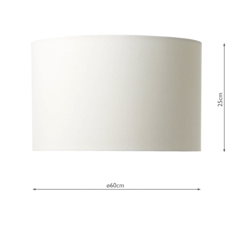 Load image into Gallery viewer, Dar Lighting GIF1502 Gift White Cotton Drum Shade 38cm - 35084
