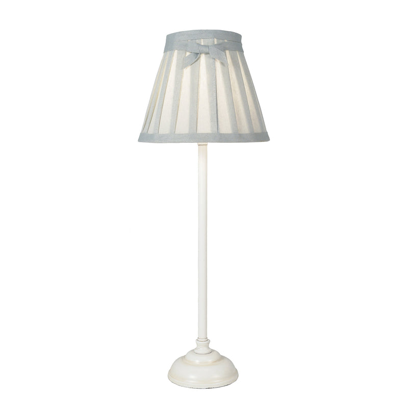 Load image into Gallery viewer, Dar Lighting GRA422 Grace Table Lamp Antique White complete with Shade - 37138
