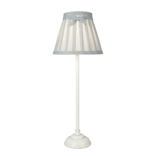 Dar Lighting GRA422 Grace Table Lamp Antique White complete with Shade - 37138