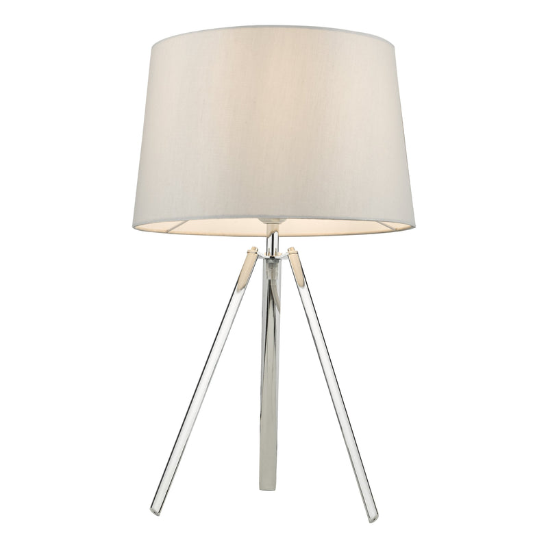 Load image into Gallery viewer, Dar Lighting GRI4239 Griffith Table Lamp Polished Chrome With Shade - 35095
