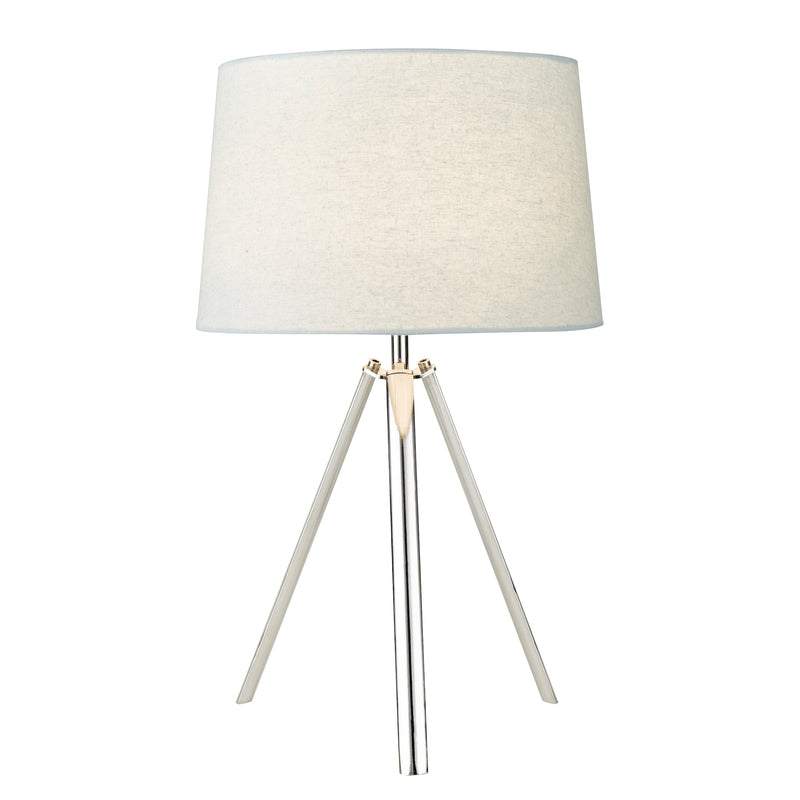 Load image into Gallery viewer, Dar Lighting GRI4250 Griffith Table Lamp Pol Chr Cw Shd - 35096
