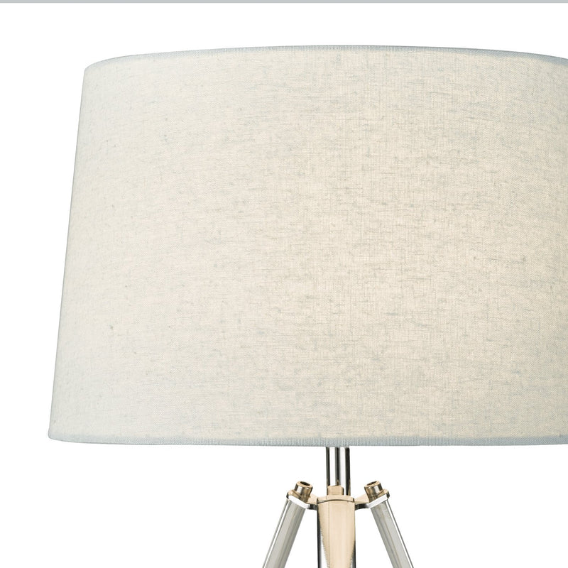 Load image into Gallery viewer, Dar Lighting GRI4250 Griffith Table Lamp Pol Chr Cw Shd - 35096
