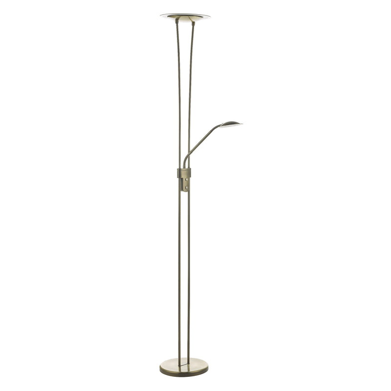 Load image into Gallery viewer, Dar Lighting HAH4975 Hahn Floor Lamp Antique Brass LED - 25004
