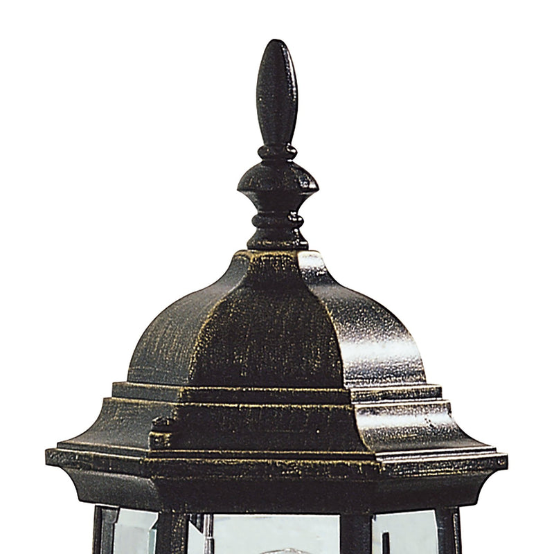 Load image into Gallery viewer, Dar Lighting HAM162235 Hambro Uplighter Wall Bracket Black Gold IP43 - 35121
