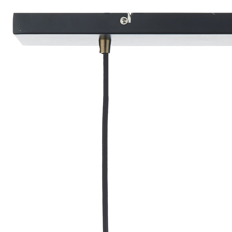 Load image into Gallery viewer, Dar Lighting HAN0354 Hannover 3 Light Bar Pendant Black Antique Brass - 19661
