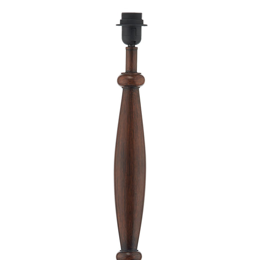 Dar Lighting HAY4947 Hayward Floor Lamp Dark Wood Base Only - 19538