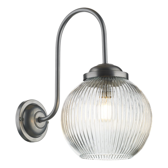 David Hunt Lighting HEN0746 HENLEY Single Wall light in Satin Chrome