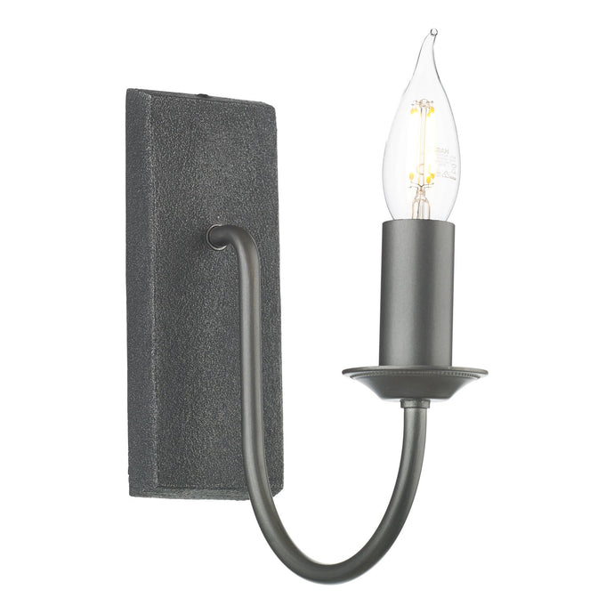 David Hunt Lighting HER0767 HERRIOT Single wall light in Pewter