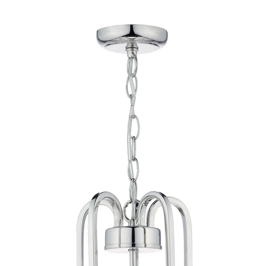 Dar Lighting HEY0538 Heythrope 5 Light Pendant Polished Nickel - 35129