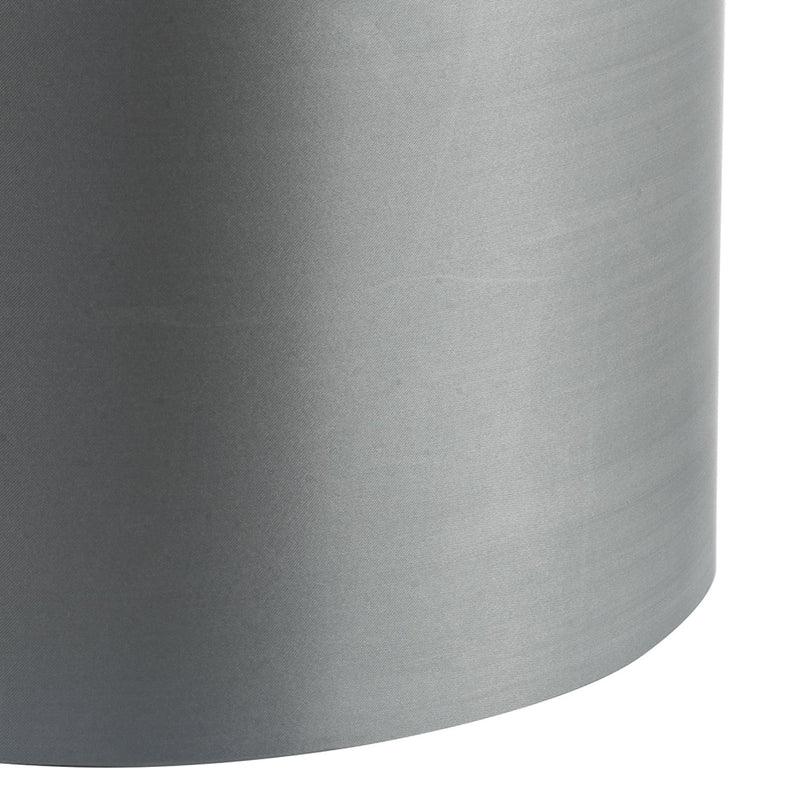 Load image into Gallery viewer, Dar Lighting HIL0539 Hilda Grey Faux Silk Drum Shade 12cm - 35131
