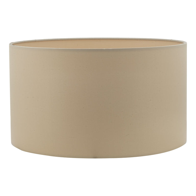 Load image into Gallery viewer, Dar Lighting HIL1329 Hilda Taupe Faux Silk Drum Shade 35cm - 24169
