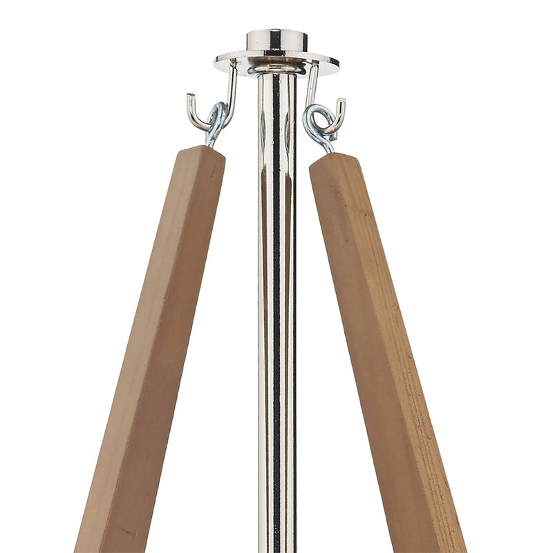 Load image into Gallery viewer, Dar Lighting HOT0938 Hotel Double Wall Bracket Polished Nickel Wood - 35144

