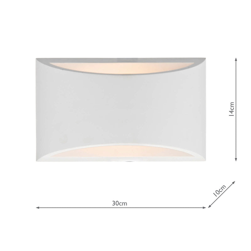 Load image into Gallery viewer, Dar Lighting HOV372 Hove Wall Washer Large - 16505
