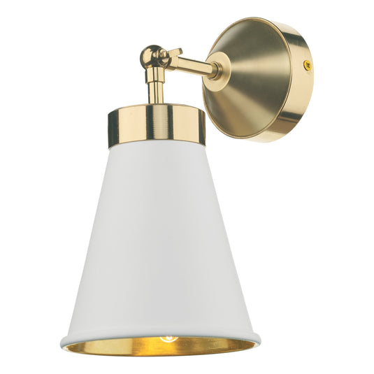 David Hunt Lighting HYD0702 Hyde Wall 1 Light comes with Arctic White metal shade