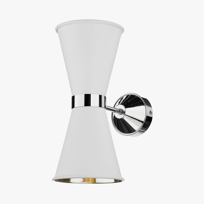 David Hunt Lighting HYD0902C Hyde Double wall comes with Arctic White metal shade